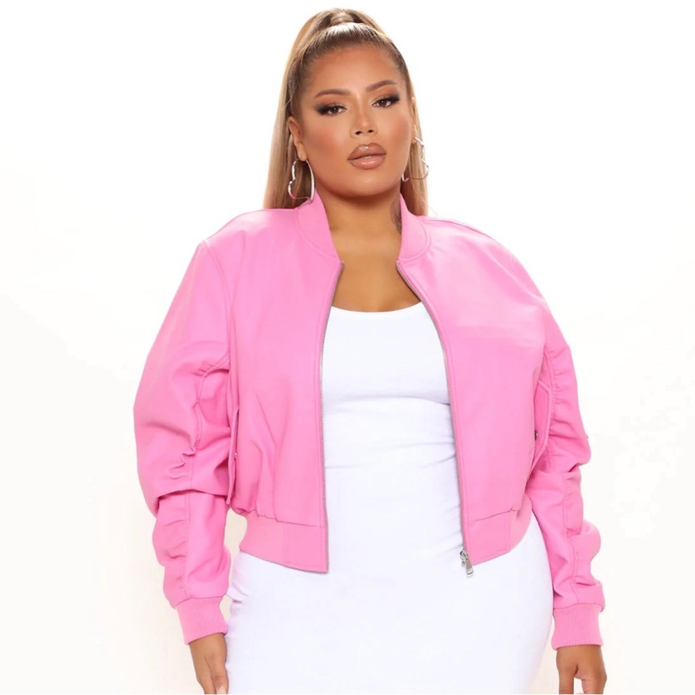 Fashion nova Pink Leather Jacket